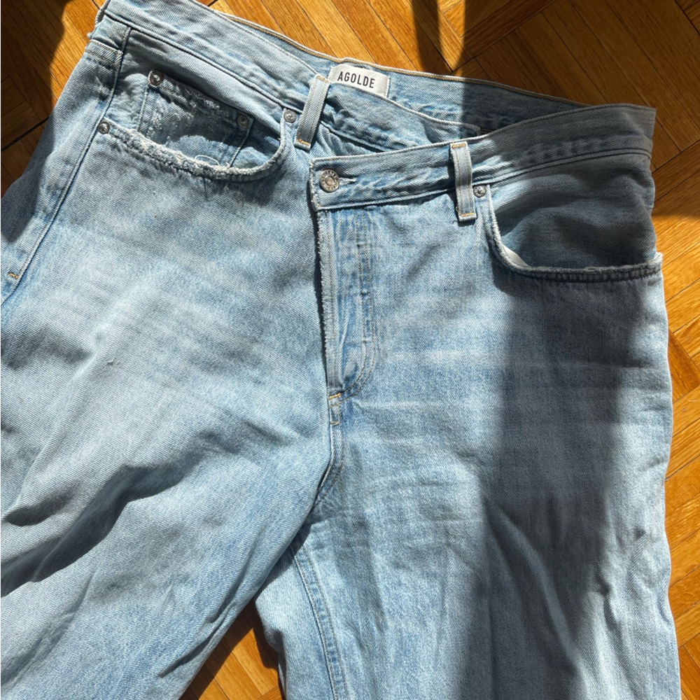 Agolde Light Blue High Rise Women Jeans